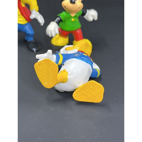 Vtg Walt Disney Productions Mickey Minnie Goofy Donald Pluto Lot Of 4 Hong Kong - Picture 10 of 12